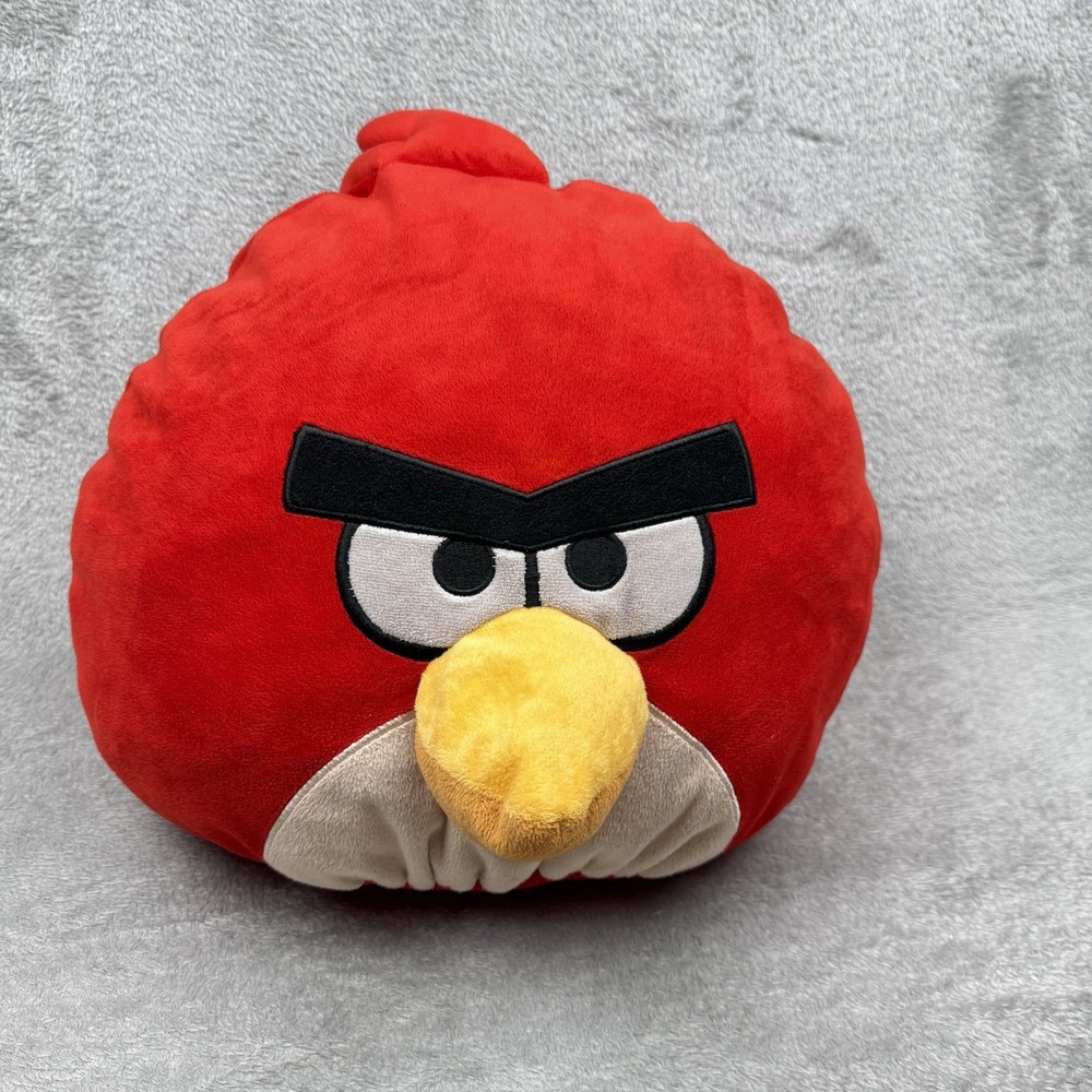 Angry Birds Red Plush Large Jumbo Pillow 13" Stuffed Animal Commonwealth Toy